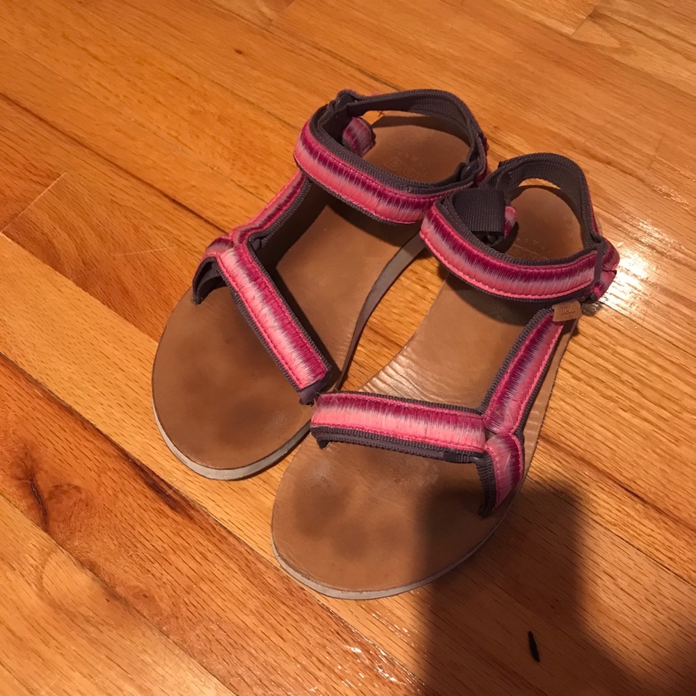 Pink and Purple Teva Sandals